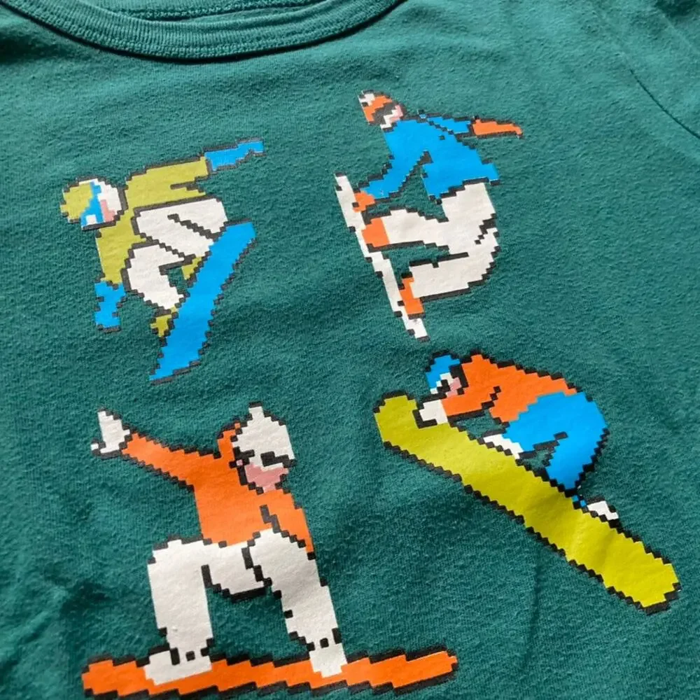 Gap Kids Snowboarder Long Sleeve Tee - Green - XS